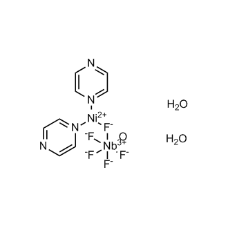 Stereoisomer of [diaqua(pyrazine-κN1)nickel]-μ-fluorotetrafluorooxoniobium
