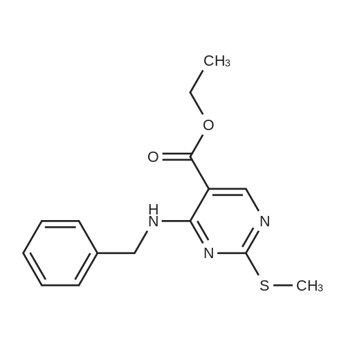 Ethyl 4-(benzylamino)-2-(methylthio)pyrimidine-5-carboxylate