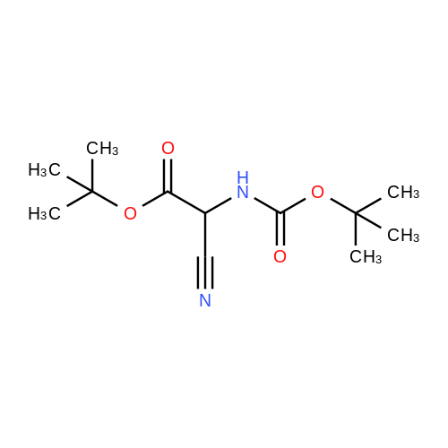tert-Butyl 2-((tert-butoxycarbonyl)amino)-2-cyanoacetate