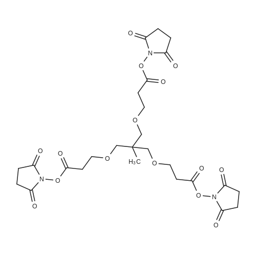 m-C-tri(CH2-PEG1-NHS ester)