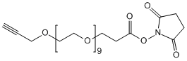 Alkyne-PEG10-NHS