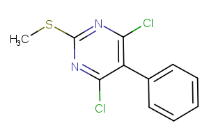 4,6-dichloro-2-(methylsulfanyl)-5-phenylpyrimidine