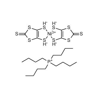 Tetrabutylphosphonium bis(1,3-dithiole-2-thione-4,5-dithiolato)nickel(III) complex