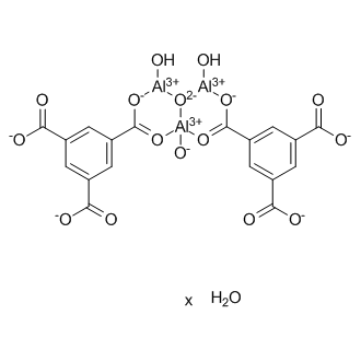 Diaquabis[μ-[1,3,5-benzenetricarboxylato(3-)-κO1:κO′1]]hydroxy-μ3-oxotrialuminum hydrate 1:x