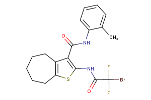 2-(2-bromo-2,2-difluoroacetamido)-N-(2-methylphenyl)-4H,5H,6H,7H,8H-cyclohepta[b]thiophene-3-carboxamide
