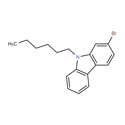 2-Bromo-9-hexyl-9H-carbazole