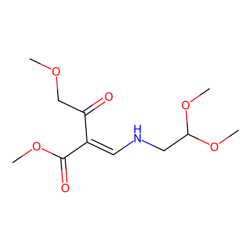 (E)-Methyl 2-(((2,2-dimethoxyethyl)amino)methylene)-4-methoxy-3-oxobutanoate