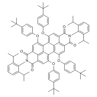 5,6,12,13-Tetrakis(4-(tert-butyl)phenoxy)-2,9-bis(2,6-diisopropylphenyl)anthra[2,1,9-def:6,5,10-d'e'f']diisoquinoline-1,3,8,10(2H,9H)-tetraone